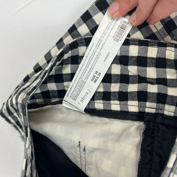 Sfera Collection Women's Black White Gingham High Waisted Duo Pocket Shorts Sz 4 - Picture 10 of 15